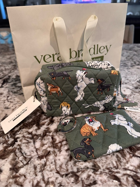 Vera Bradley Accessories - Vera Bradley “Dog Park” Print Pouch & Card Holder